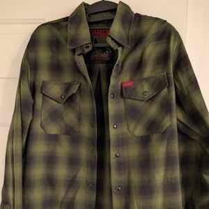 DIXXON Men's Flannel Size Small - Lonewolf